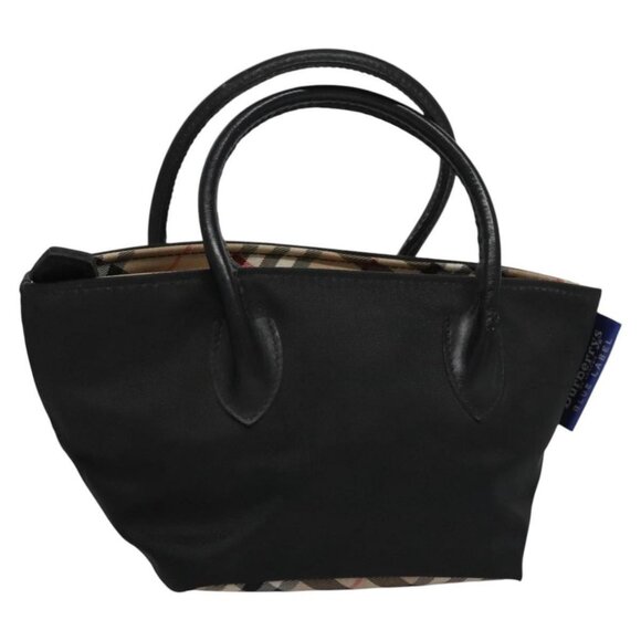 Burberrys Blue Label Mini Hand Bag Nylon Black Auth - Picture 2 of 16